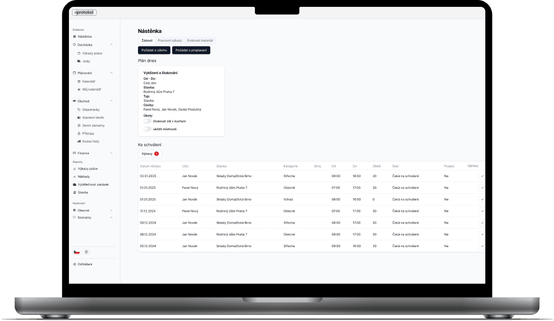 eProtokol na MacBook Pro